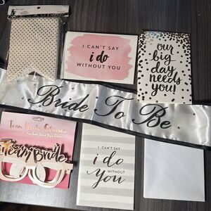 Bride To Be bundle sash proposal cards -S
